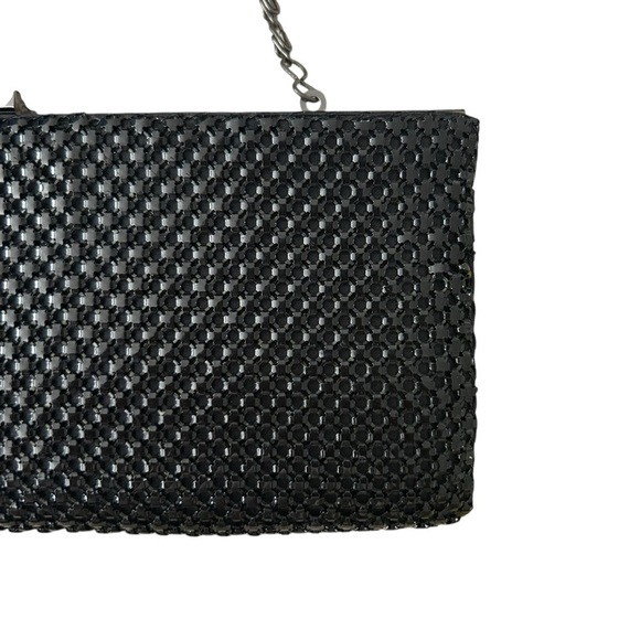 Black Clutch Bag by Jessica McClintock vintage 80s - Picture 3 of 8